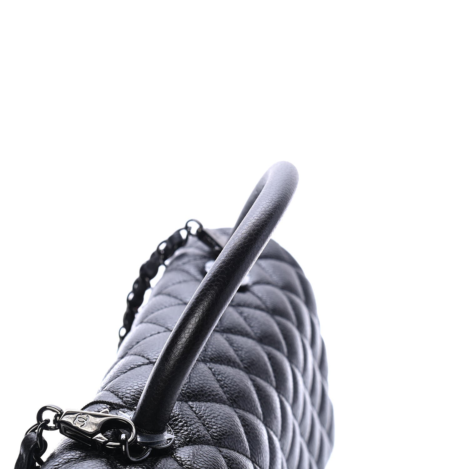 Chanel Caviar Quilted Medium Coco Handle Flap So Black 10 of 10