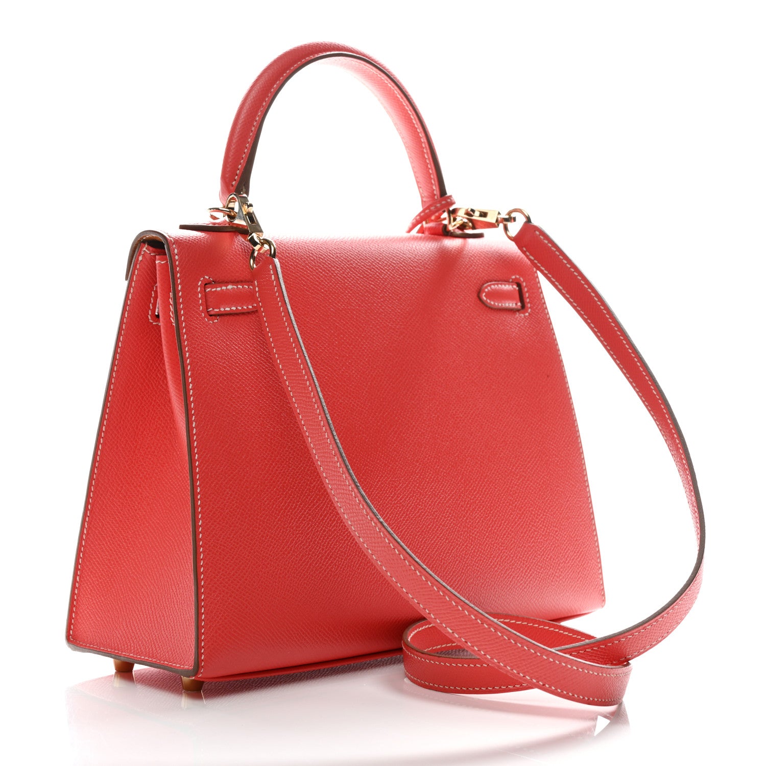 Hermes Epsom Candy Kelly Sellier 25 Rose Jaipur Gold 3 of 11