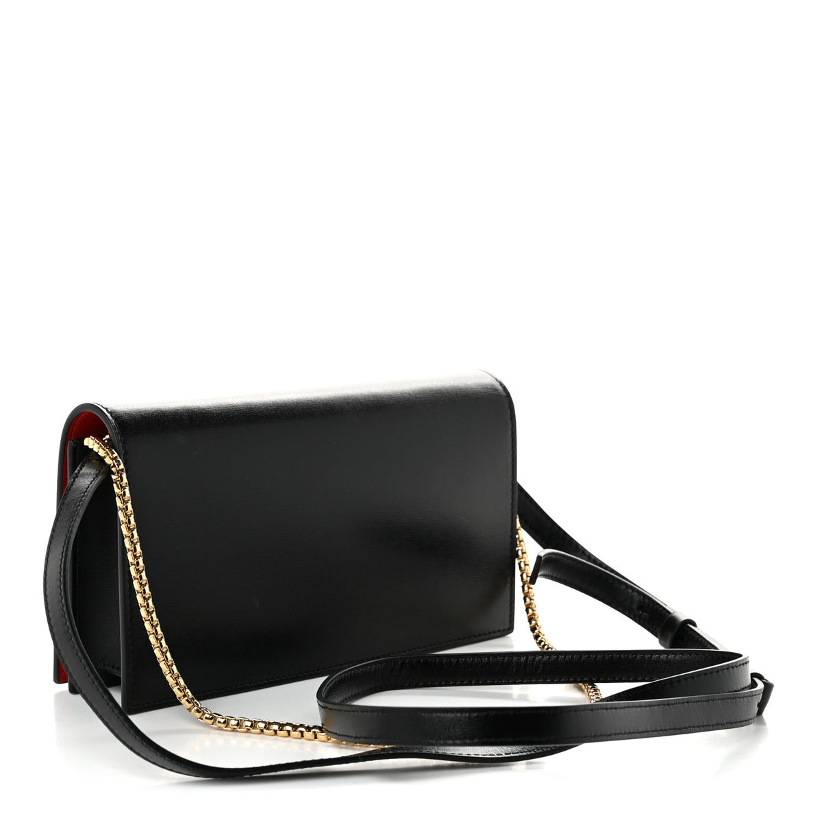 Calfskin Mini Double Gancio Bag Black