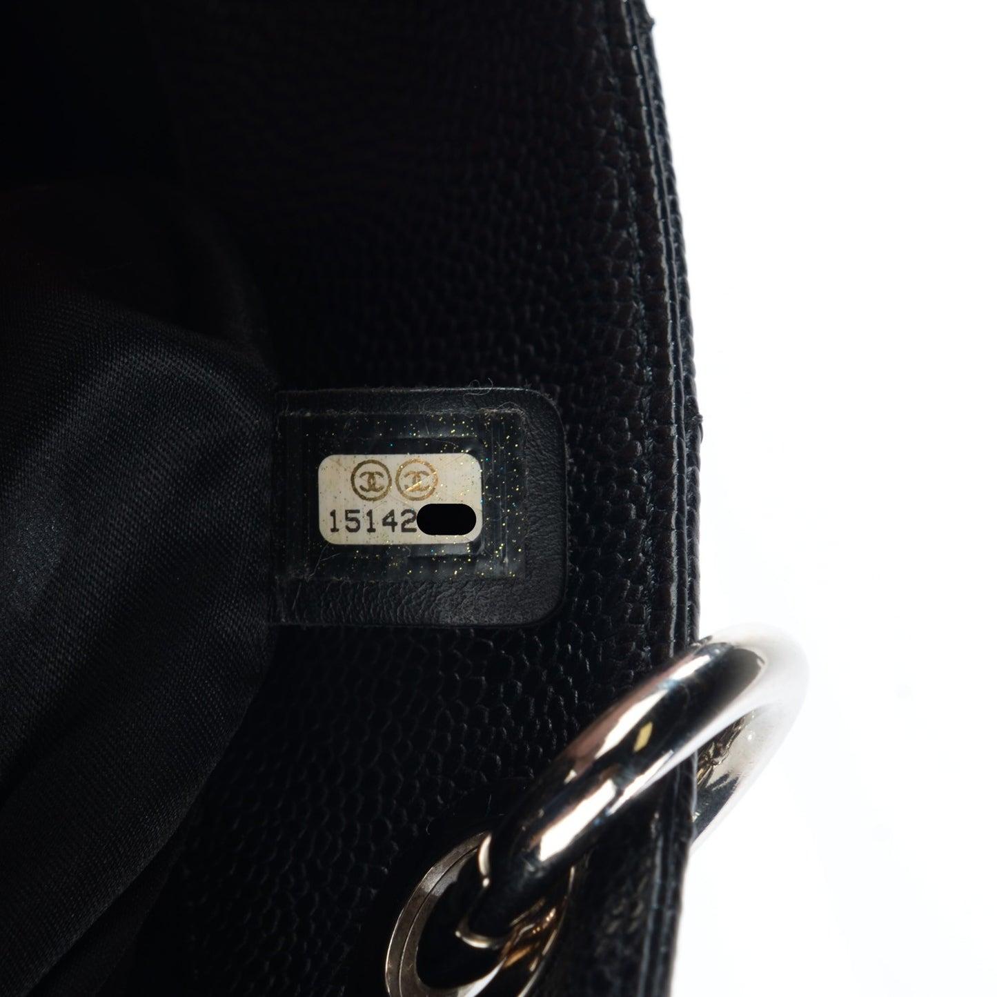 Caviar Quilted Grand Shopping Tote GST Black