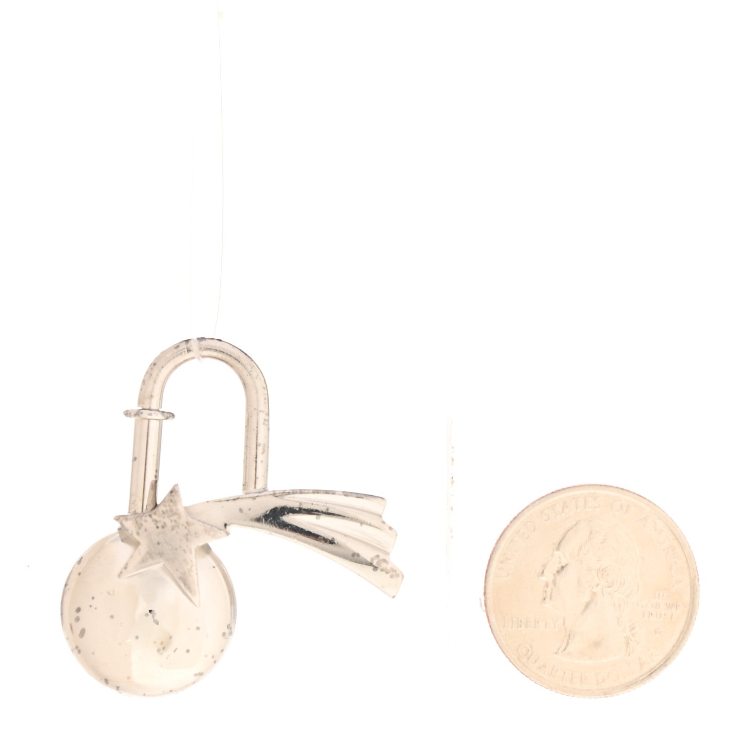 Hermes Palladium Shooting Star Cadena Lock 2 of 3