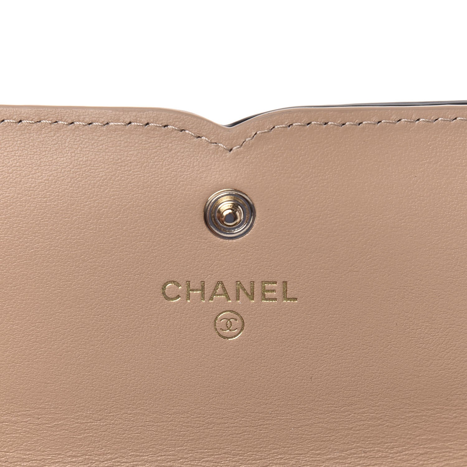 Chanel Caviar Quilted Filigree Flap Wallet Beige Black 6 of 9