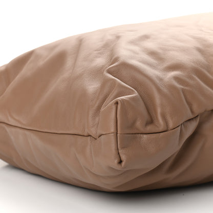Mansur Gavriel Calfskin Reversible Pillow Tote Biscotto Puff 6 of 7