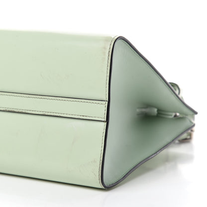 Prada Spazzolato Small Monochrome Top Handle Tote Acquamarina 7 of 16