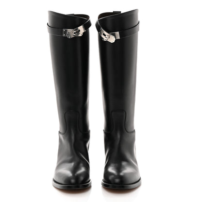 Hermes Box Kelly Jumping Boots 36 Black 2 of 8
