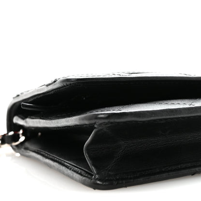 Chanel Calfskin Quilted Cambon Wallet on Chain WOC Black 10 of 12