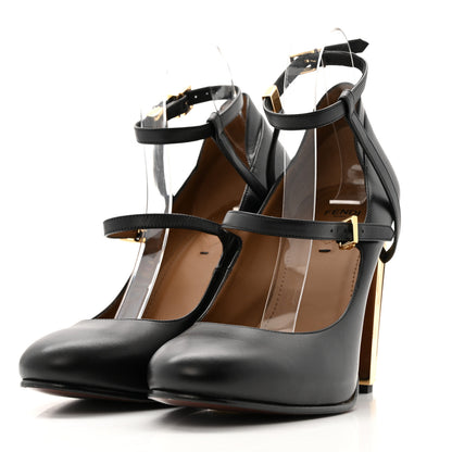 Fendi Vitello Delfina High Heel Pumps 39.5 Black 4 of 10