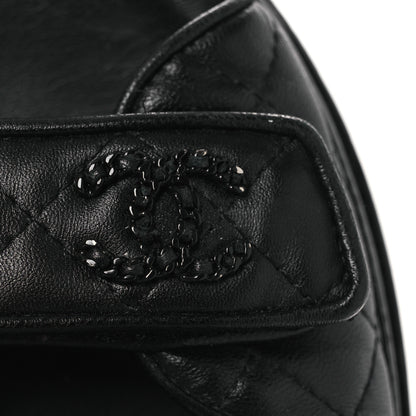 Chanel Lambskin Quilted Velcro Dad Sandals 38.5 So Black 14 of 15