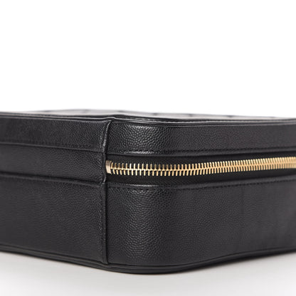 Chanel Caviar Quilted Medium CC Filigree Vanity Case Black 7 of 10