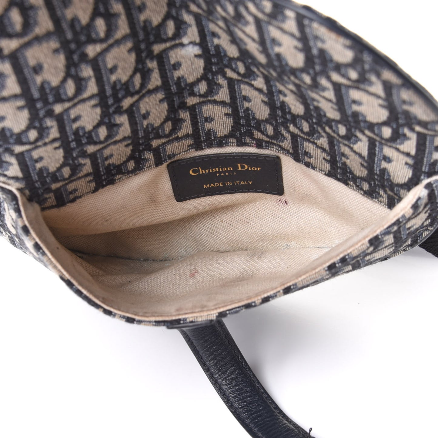 Oblique Saddle Belt Pouch Blue