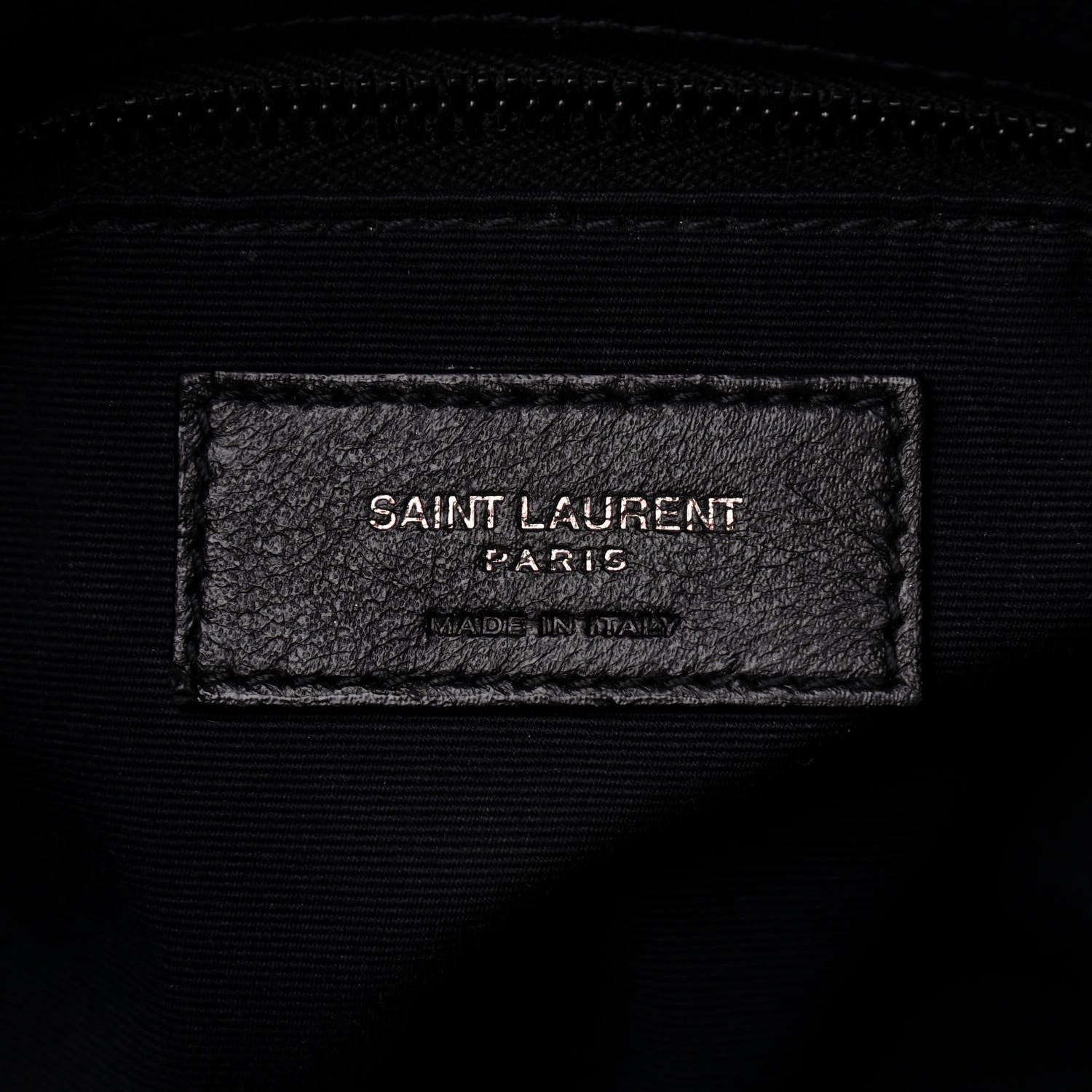 Saint Laurent Lambskin Quilted Small Loulou Puffer Monogram Chain Satchel Black 6 of 9