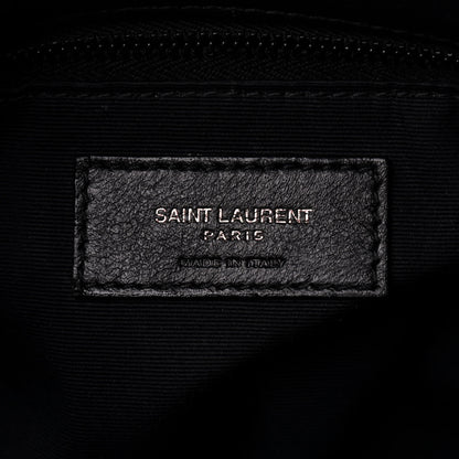 Saint Laurent Lambskin Quilted Small Loulou Puffer Monogram Chain Satchel Black 6 of 9
