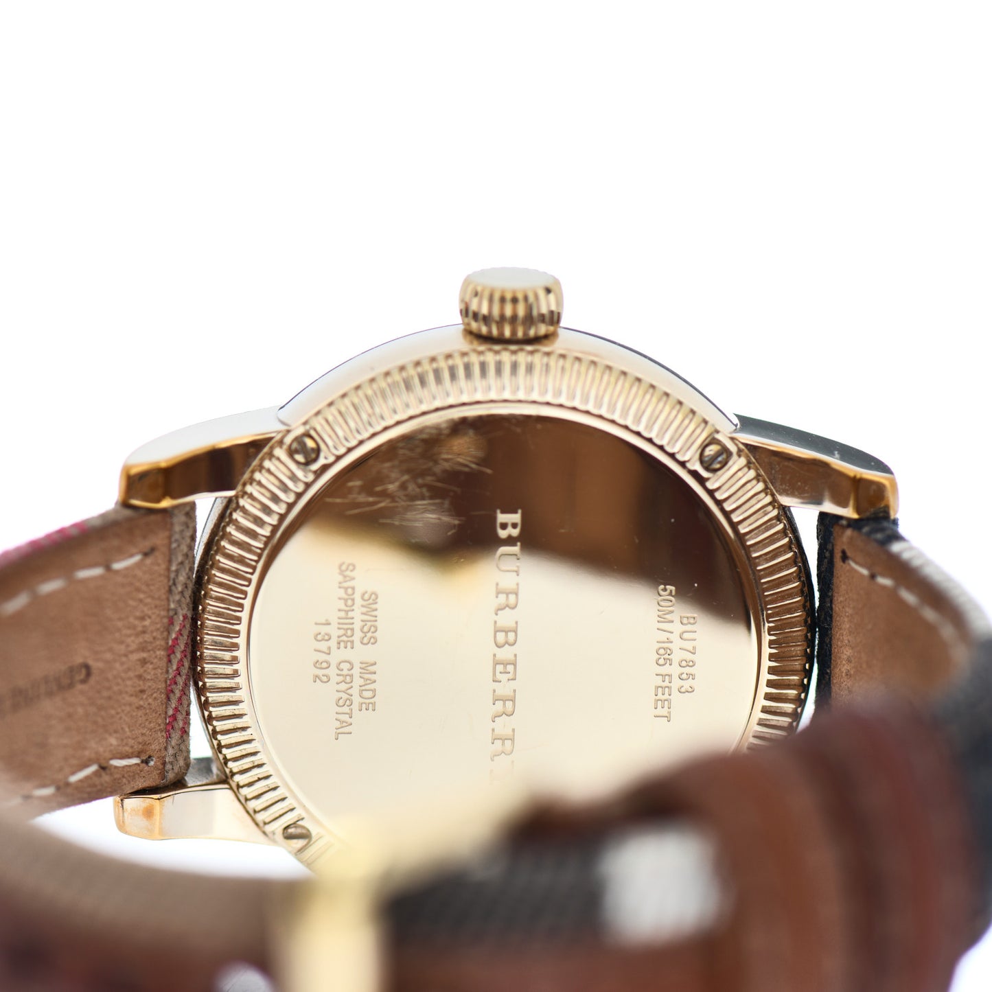 Stainless Steel Calfskin 38mm Quartz Watch BU7853