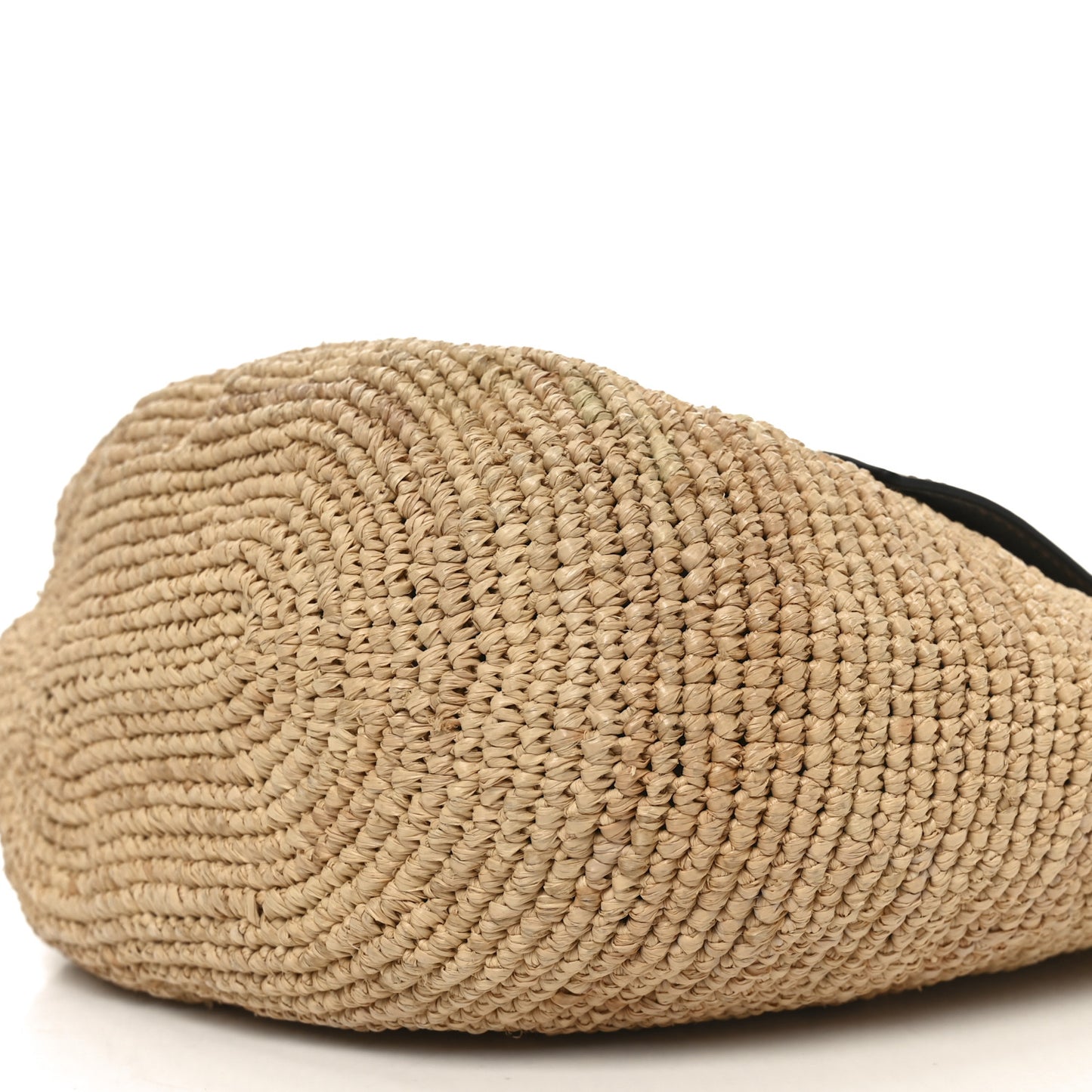 Raffia Mini Slit Tote Bag Natural Tan
