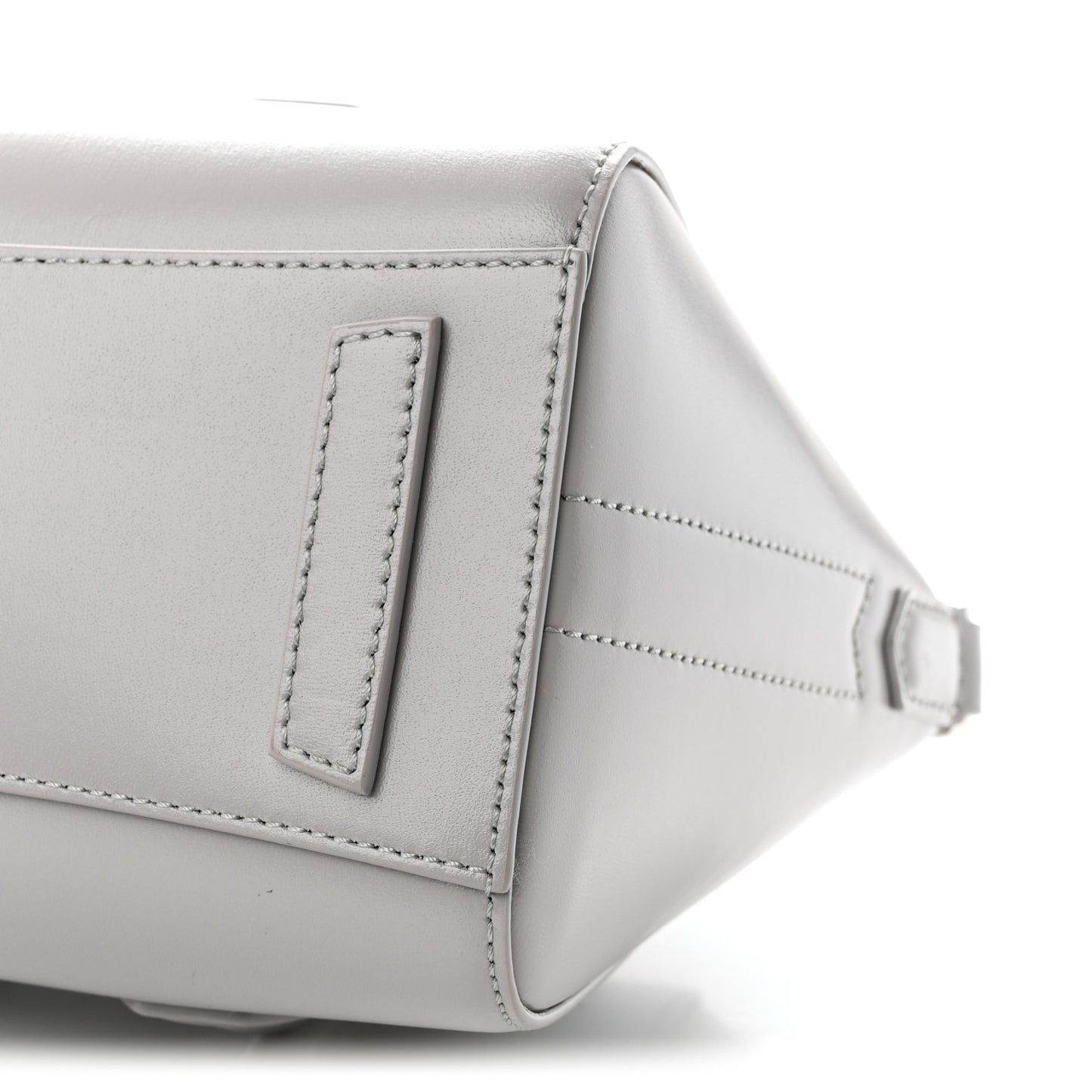 Box Calfskin Mini Lock Antigona Shoulder Bag Medium Grey