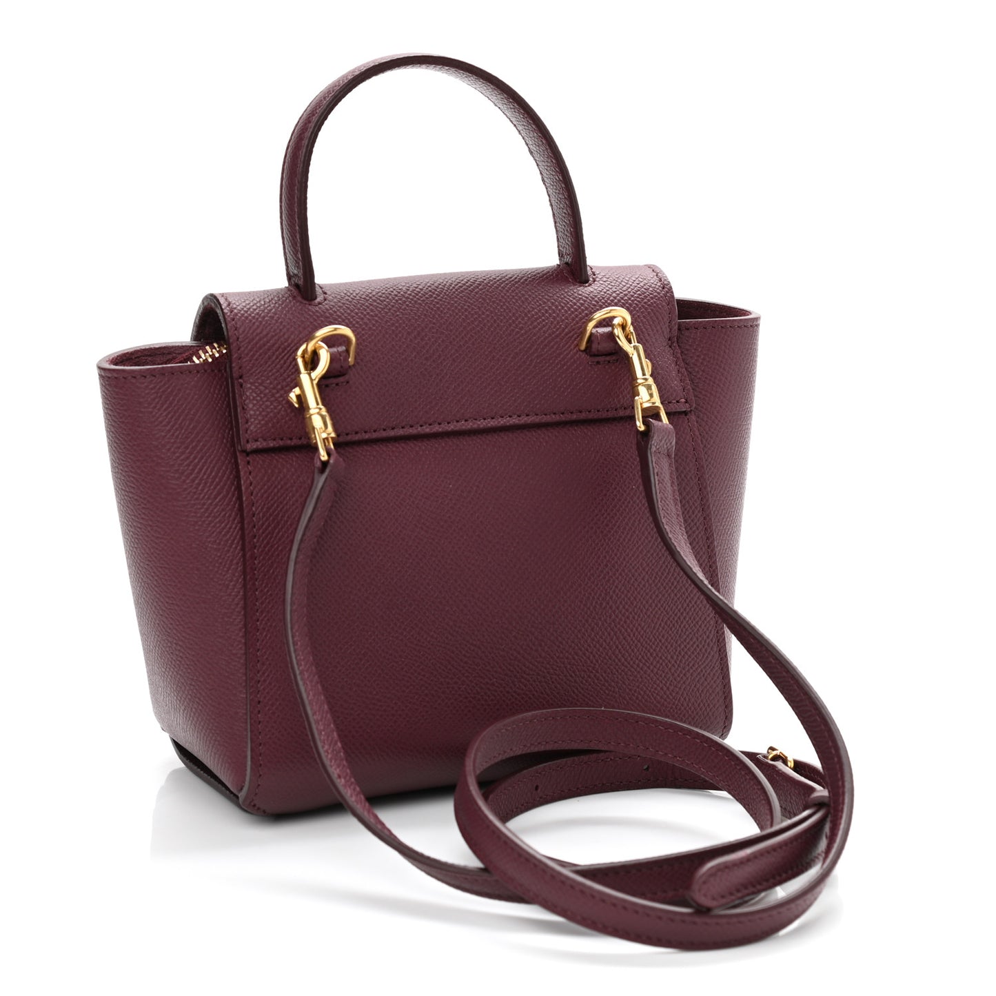 Grained Calfskin Pico Belt Bag Acai