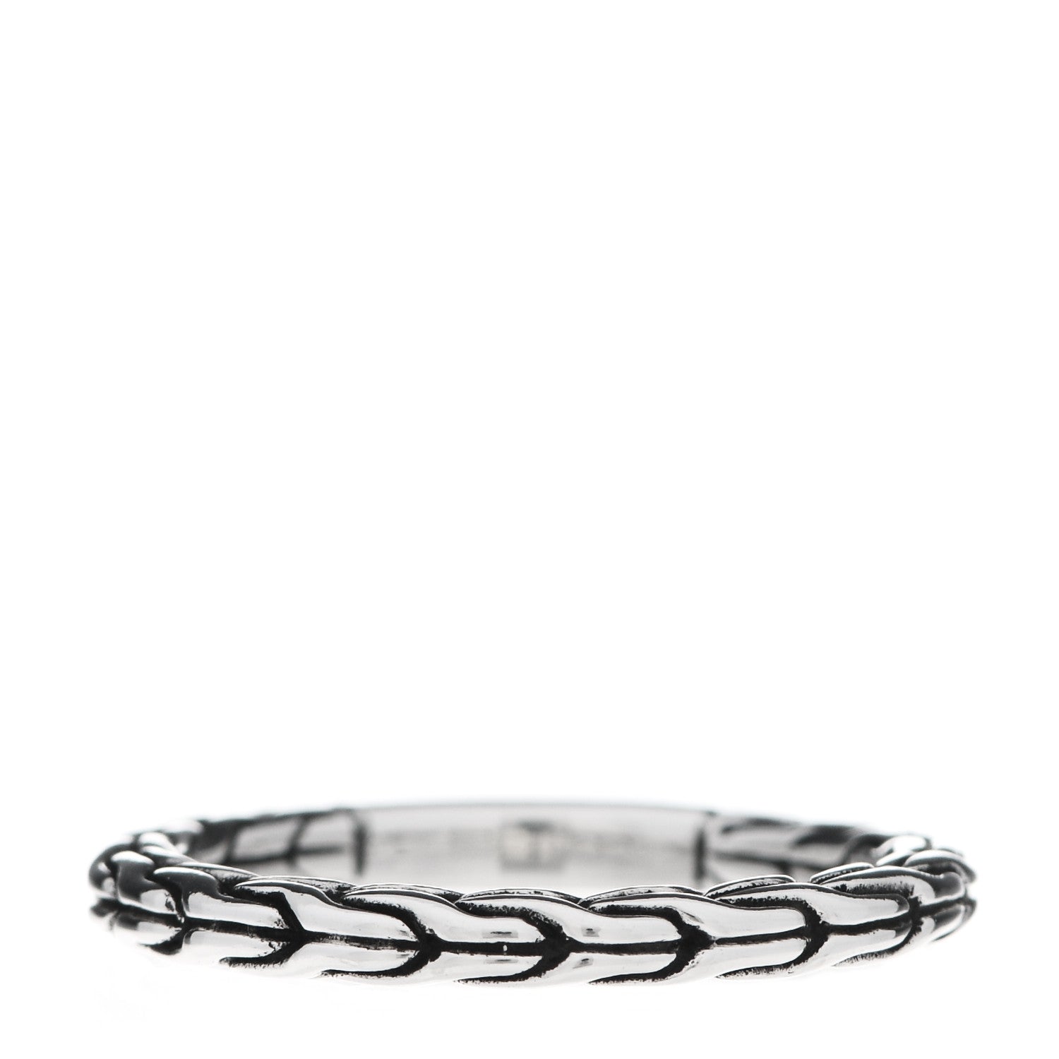 John Hardy Sterling Silver Classic Chain Ring 54 7 3 of 4