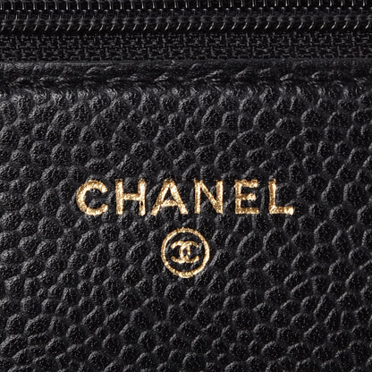 Chanel Caviar Quilted Wallet On Chain WOC Black 6 of 9