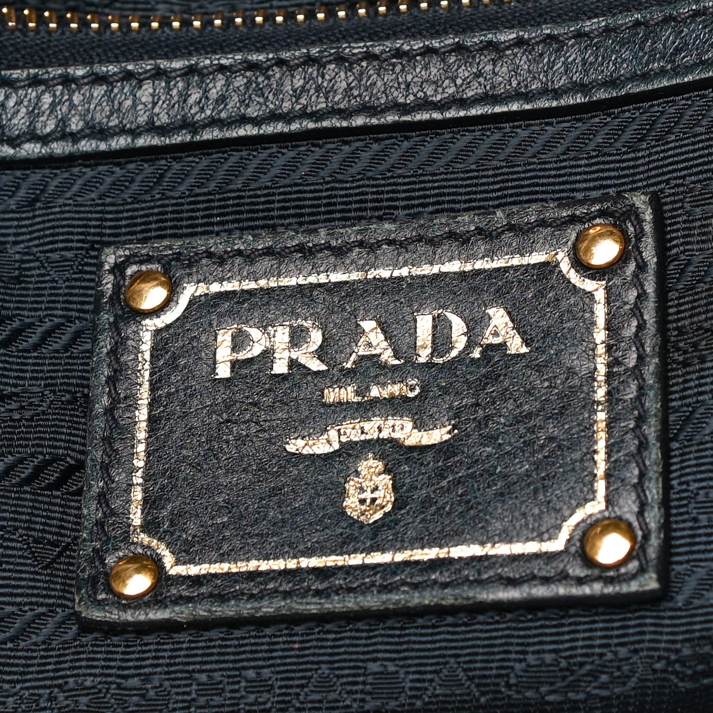 Vitello Daino Shopping Tote Blue