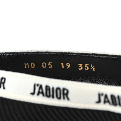 Christian Dior Technical Canvas Ribbon Embroidered J'Adior 65mm Pumps 35.5 Black 8 of 9