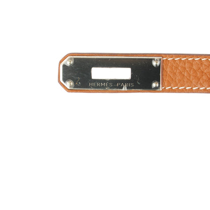 Hermes Taurillon Clemence Jypsiere 28 Gold 6 of 8