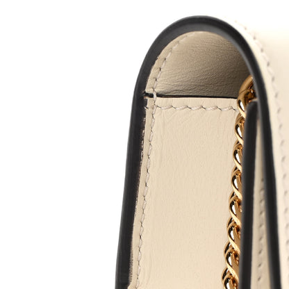 Gucci Calfskin Super Mini Sylvie Chain Shoulder Bag White 11 of 11