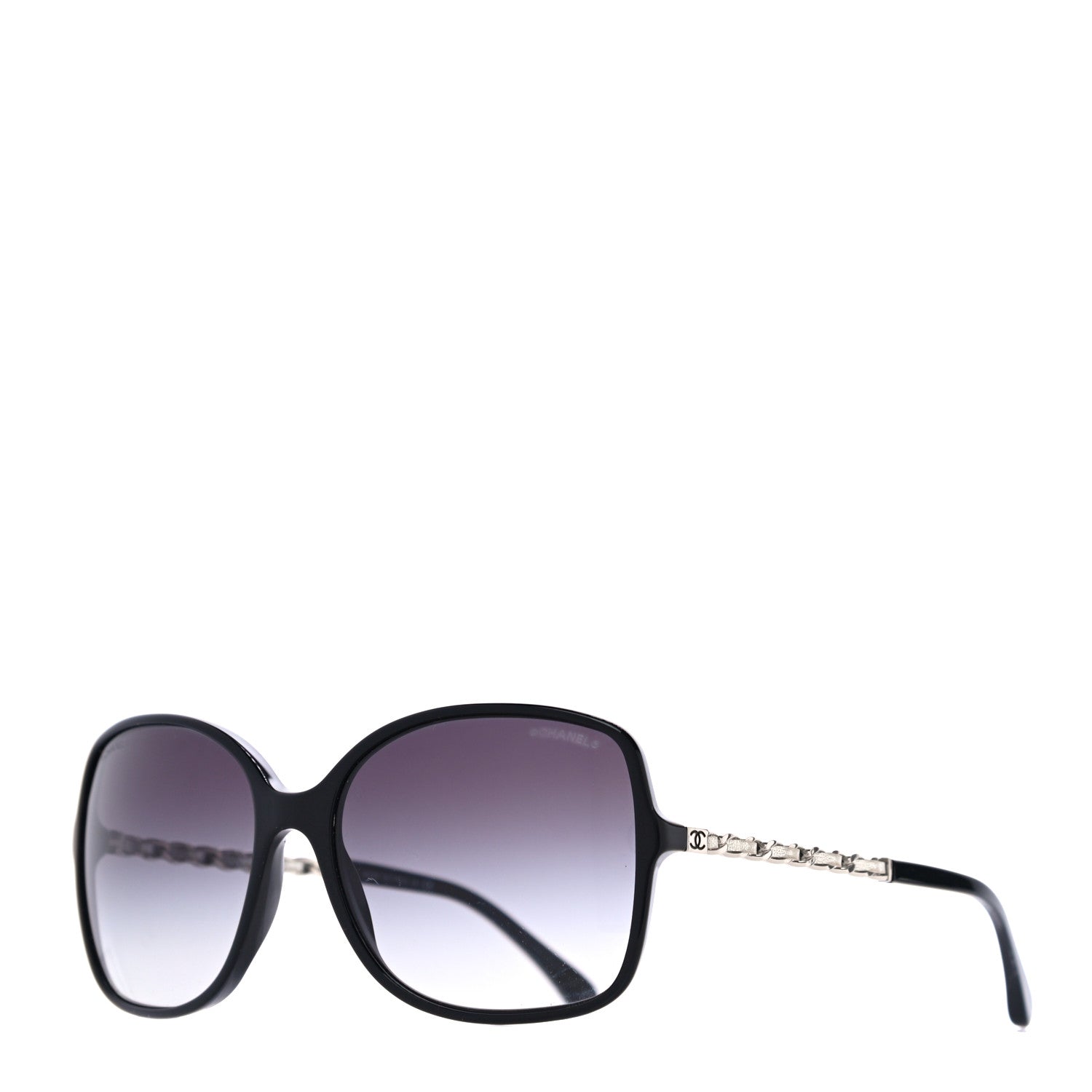 Chanel Lambskin Square Chain Sunglasses 5210-Q Black 1 of 7