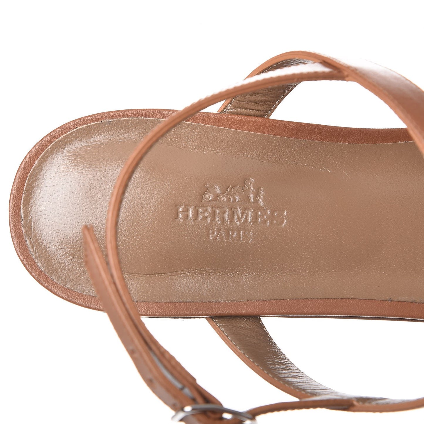 Calfskin Olivia Sandals 38 Palissandre