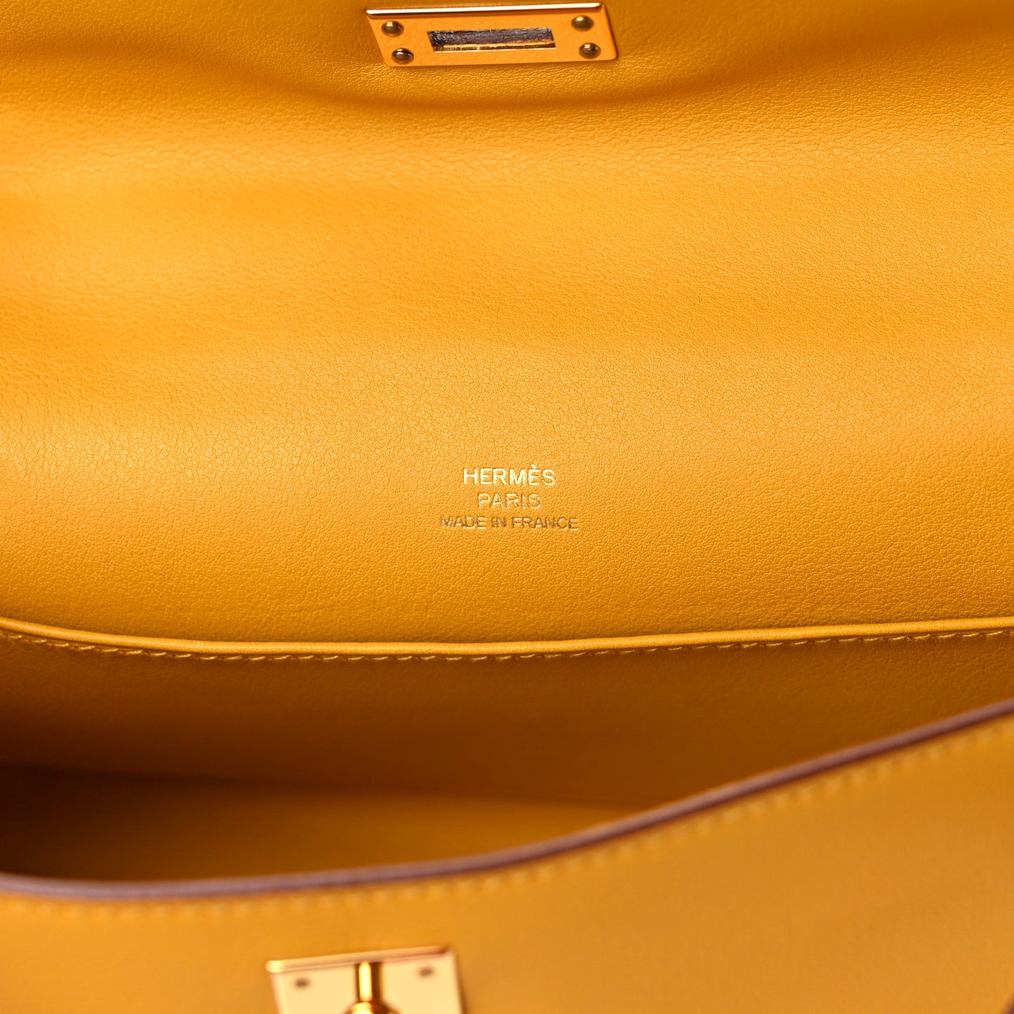 Swift Kelly Pochette Clutch Jaune Ambre