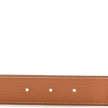 Hermes Box Togo 32mm H Belt 85 34 Black Gold 4 of 6