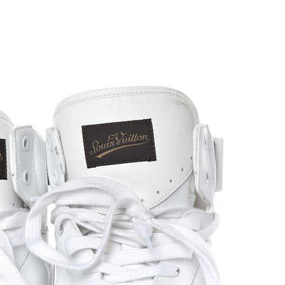Louis Vuitton Calfskin Monogram Rivoli High Top Sneakers 10 White 19 of 22