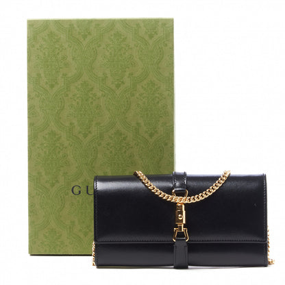 Gucci Calfskin Jackie 1961 Chain Wallet Black 7 of 7