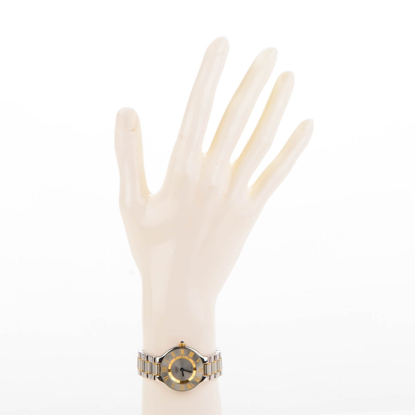 Stainless Steel 18K Yellow Gold 28mm Must De 21 Quartz Watch