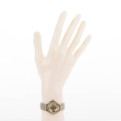 Cartier Stainless Steel 18K Yellow Gold 28mm Must De 21 Quartz Watch 3 of 10