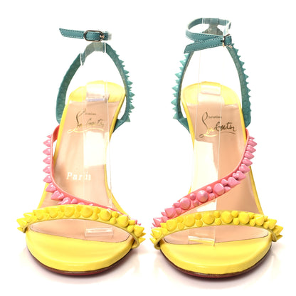 Christian Louboutin Nappa Spikes Mafaldina 100 Sandals 37.5 Version Multi 2 of 10