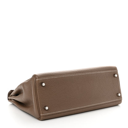 Hermes Togo Kelly Retourne 32 Etoupe 4 of 11
