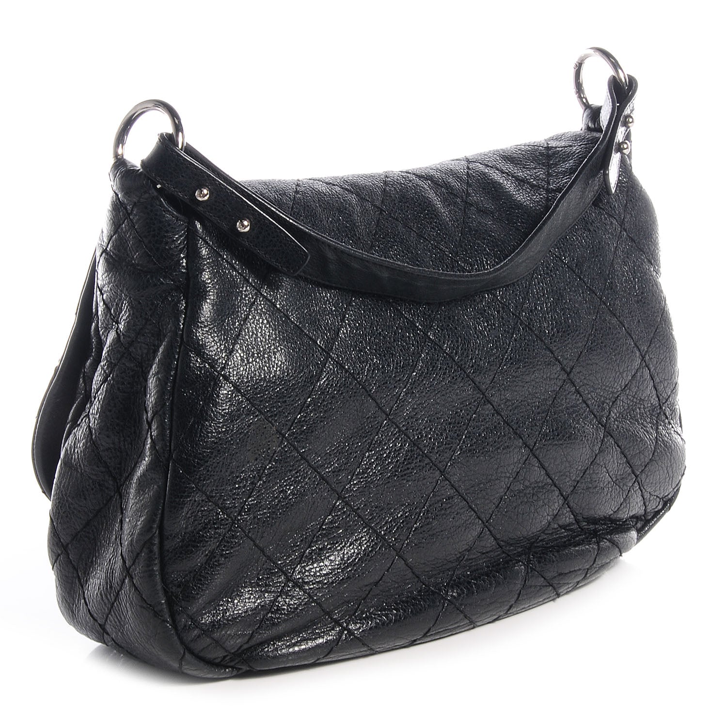 Chanel Glazed Calfskin On The Road XL Flap Black 3 of 6
