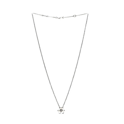 Van Cleef & Arpels 18K White Gold Diamond Mini Frivole Pendant Necklace 2 of 8