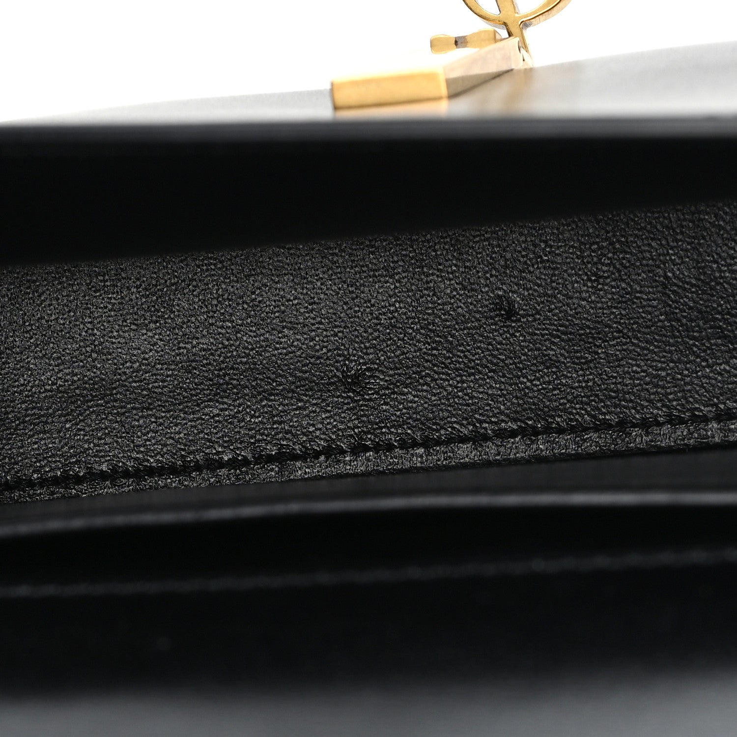 Saint Laurent Box Calfskin Mini Voltaire Shoulder Bag Black