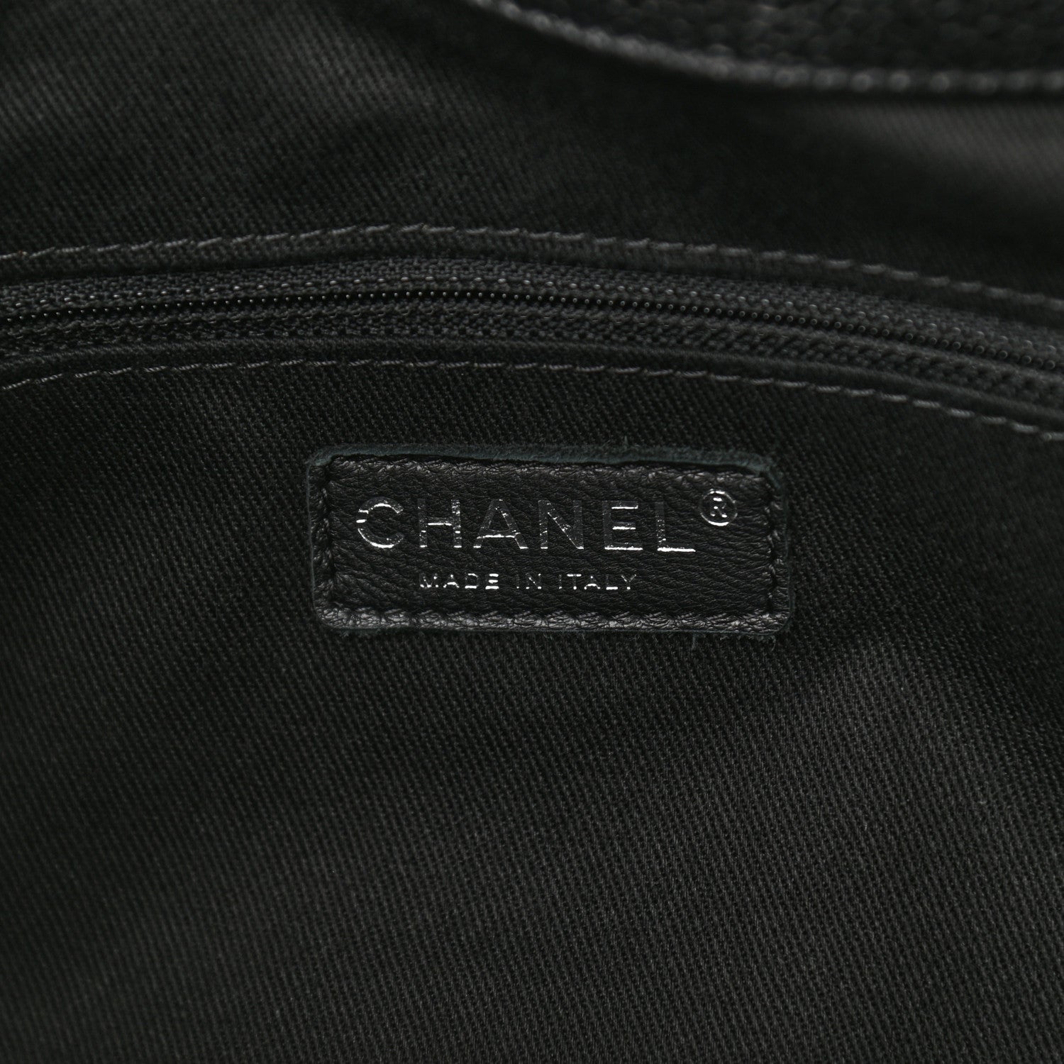 Chanel Caviar Quilted CC Timeless Soft Tote Black 6 of 10