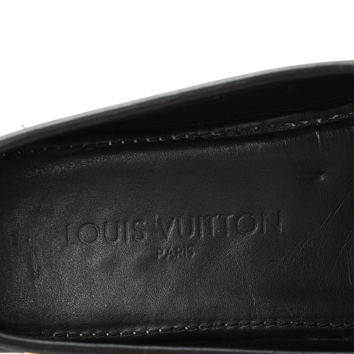 Monogram Multicolor Lock Oxford Loafers 39.5 Black