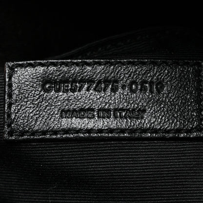 Saint Laurent Lambskin Quilted Medium Loulou Puffer Monogram Chain Satchel Black 7 of 10