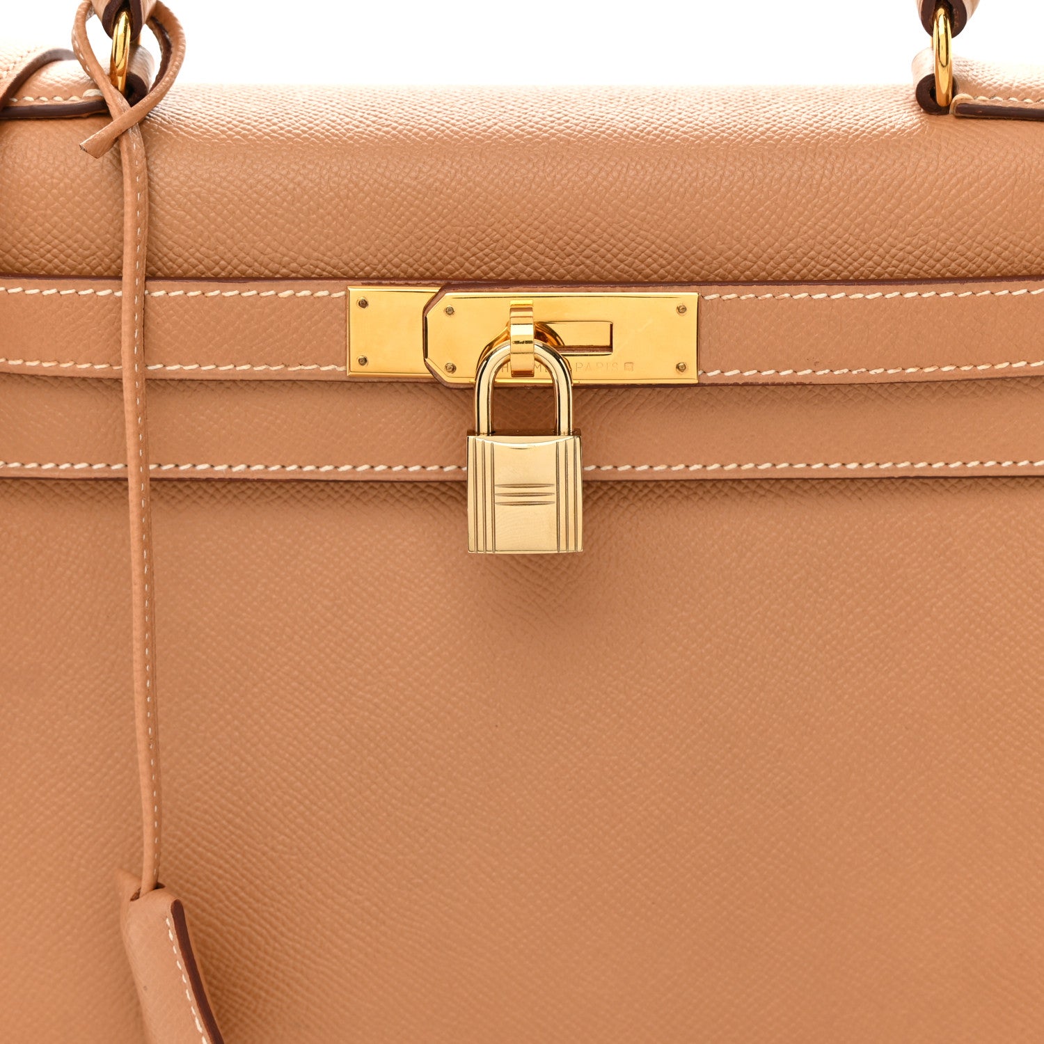 Hermes Courchevel Kelly Retourne 28 Naturelle 8 of 19