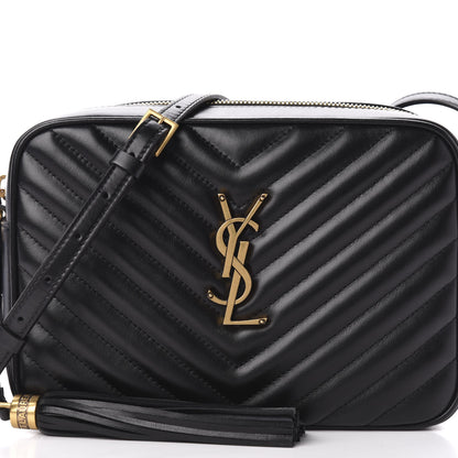 Saint Laurent Calfskin Matelasse Monogram Lou Camera Bag Black 10 of 10