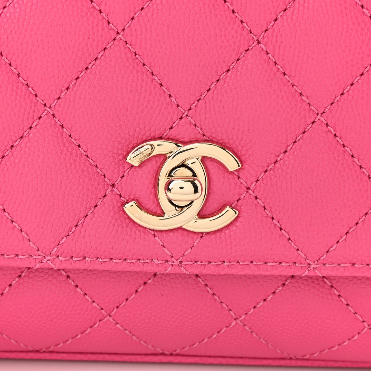 Caviar Quilted Extra Mini Coco Handle Flap Rose