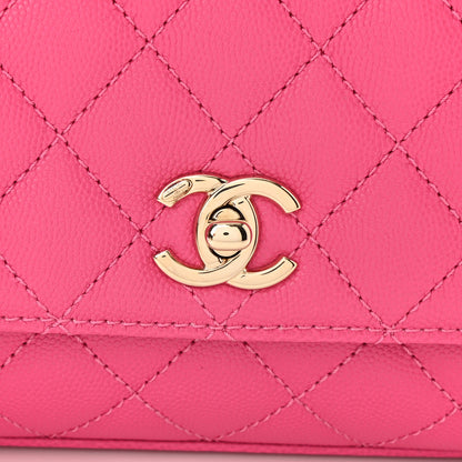 Chanel Caviar Quilted Extra Mini Coco Handle Flap Rose 8 of 10