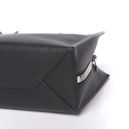 Balenciaga Grained Calfskin Plate Hardware Papier A6 Zip Around Tote Black 12 of 12