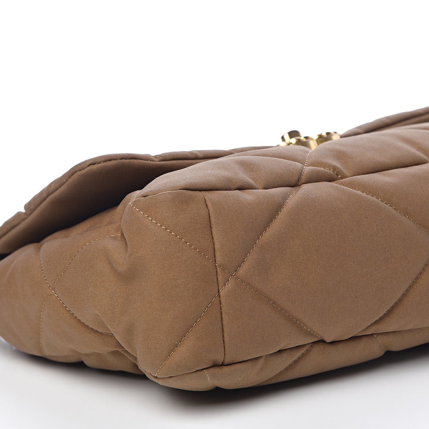 Canvas Quilted Large 19 Flap Bronze