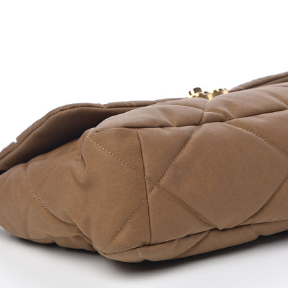 Chanel Canvas Quilted Large 19 Flap Bronze 8 of 11