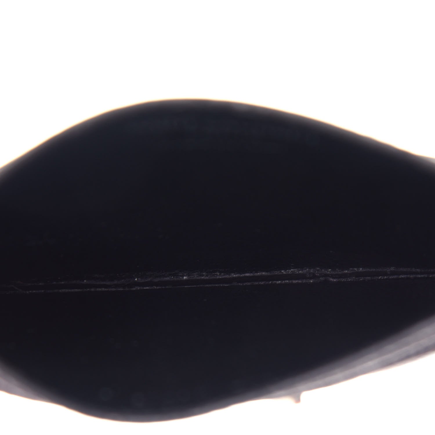Saint Laurent Grain De Poudre Matelasse Chevron Monogram Credit Card Case Coal 5 of 8